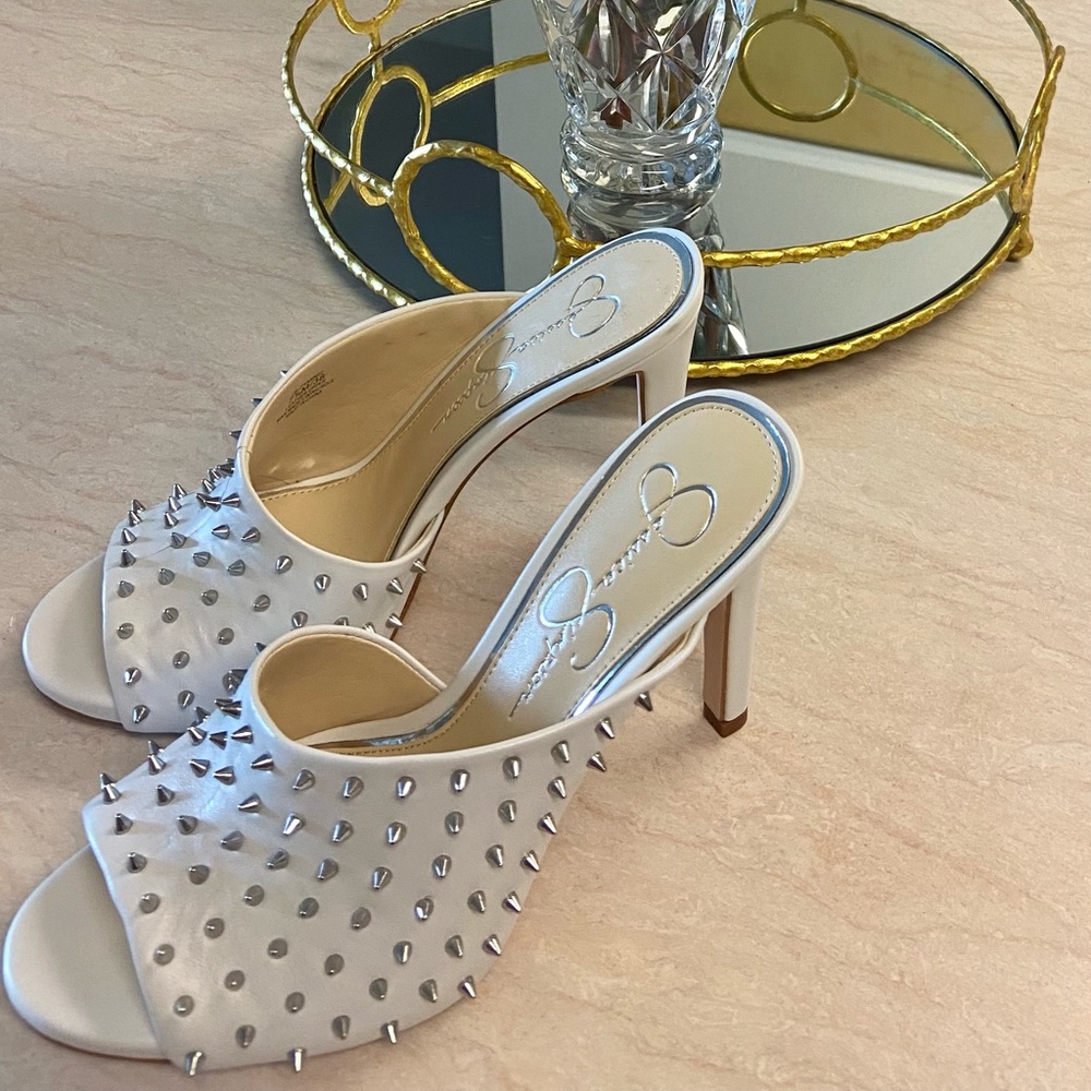 COPY - Jessica Simpson off white Ryanne 2 sandals w/studs